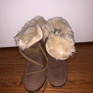 fur lined booties